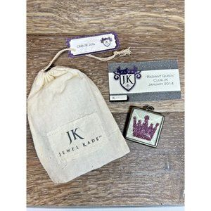 Jewel Kade The Queen Crown Charm JK Club with Card & Bag January 2014 VGC